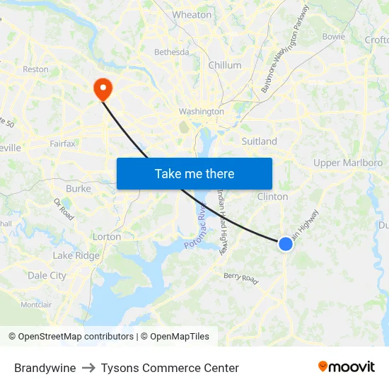 Brandywine to Tysons Commerce Center map