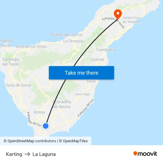 Karting to La Laguna map