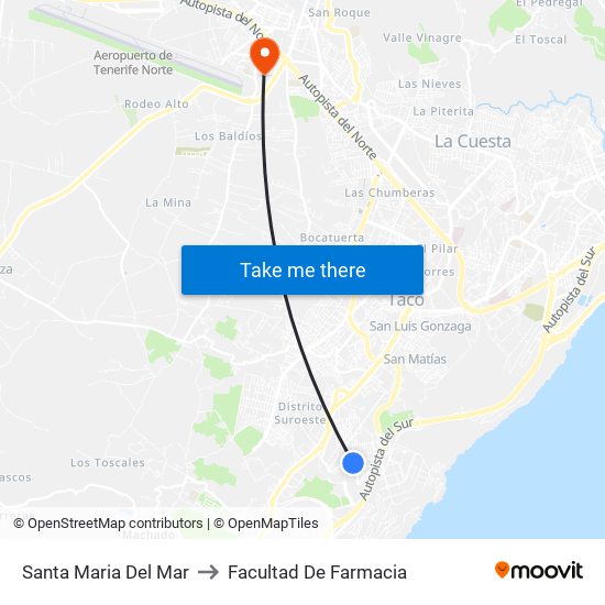 Santa Maria Del Mar to Facultad De Farmacia map