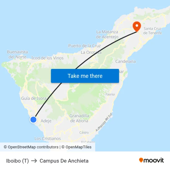 Iboibo (T) to Campus De Anchieta map