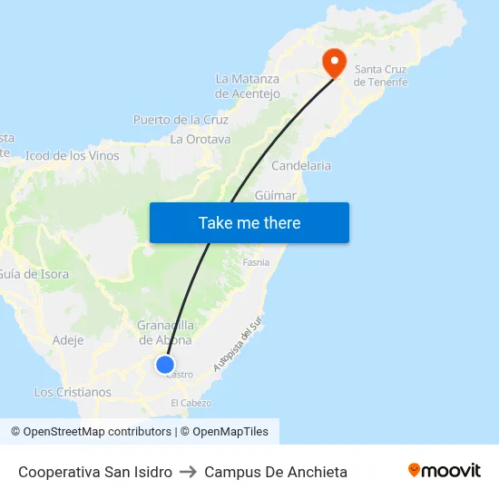 Cooperativa San Isidro to Campus De Anchieta map