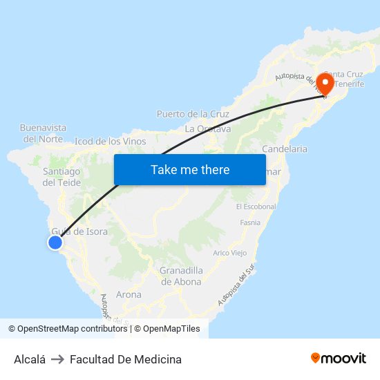 Alcalá to Facultad De Medicina map