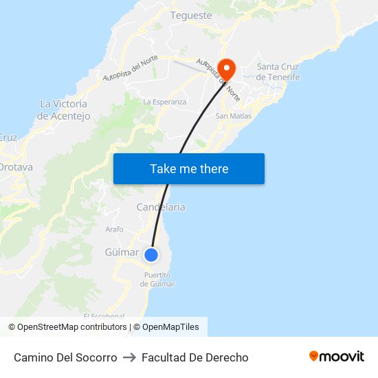 Camino Del Socorro to Facultad De Derecho map