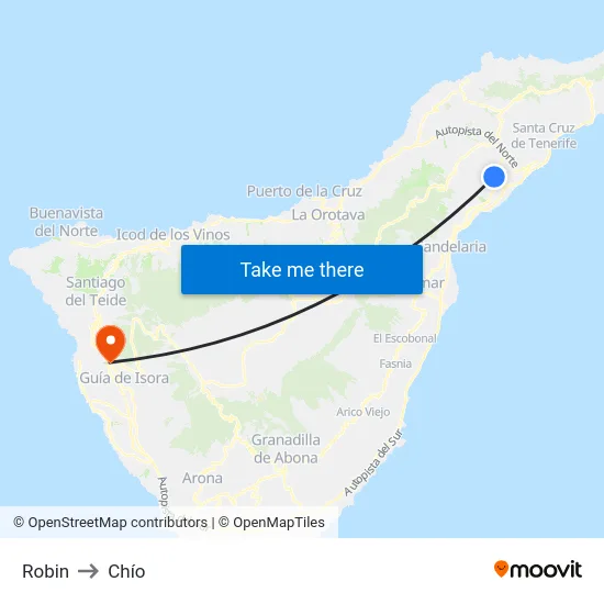 Robin to Chío map