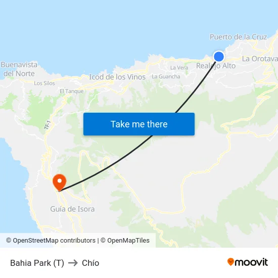 Bahia Park (T) to Chío map