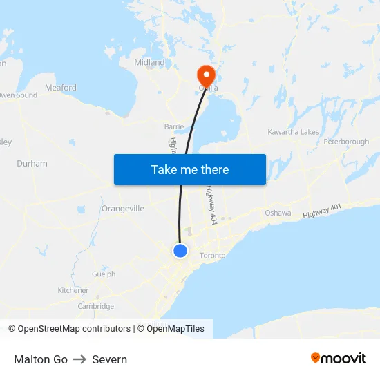 Malton Go to Severn map