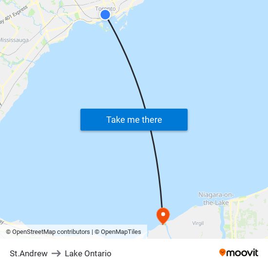 St.Andrew to Lake Ontario map