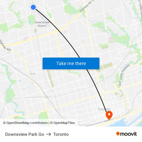 Downsview Park Go to Toronto map