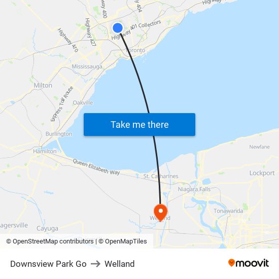 Downsview Park Go to Welland map