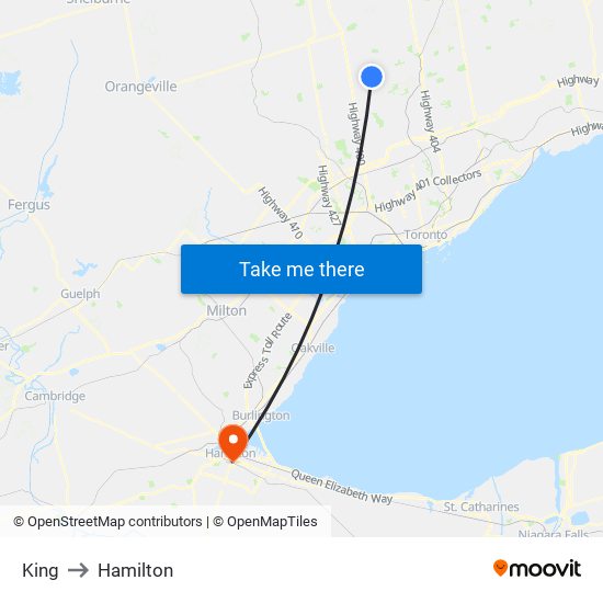 King to Hamilton map