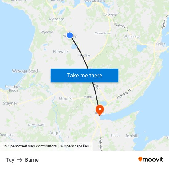 Tay to Tay map