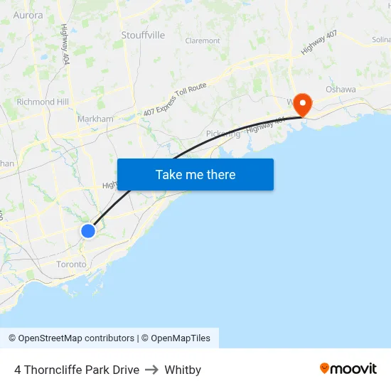 4 Thorncliffe Park Drive to Whitby map