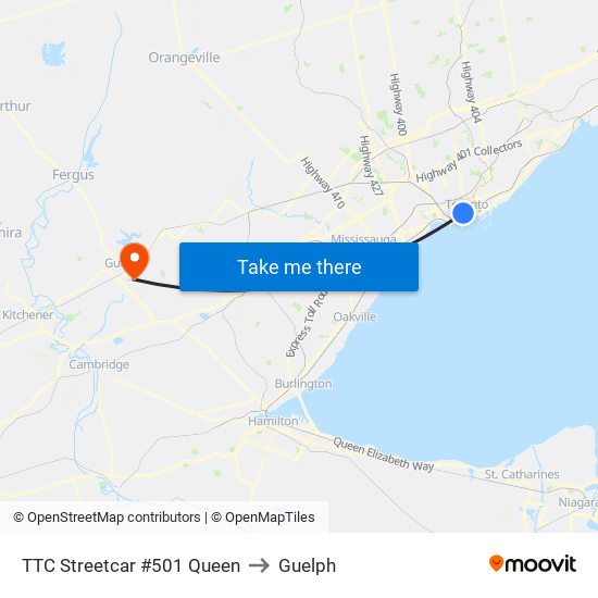 How to get to Guelph, Ontario by Bus or Streetcar?