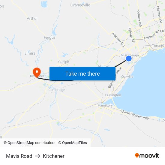 Mavis Road to Mavis Road map