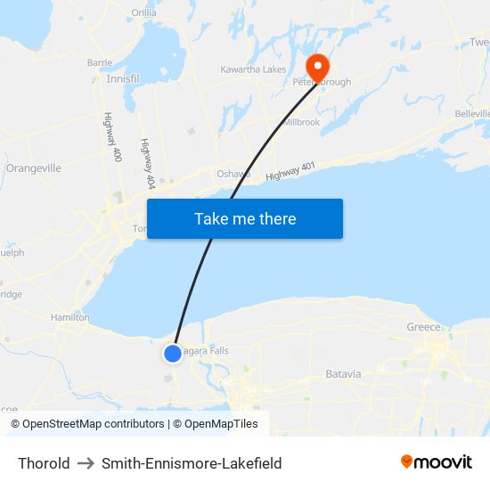 Thorold to Smith-Ennismore-Lakefield map