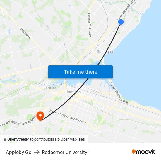 Appleby Go to Redeemer University map