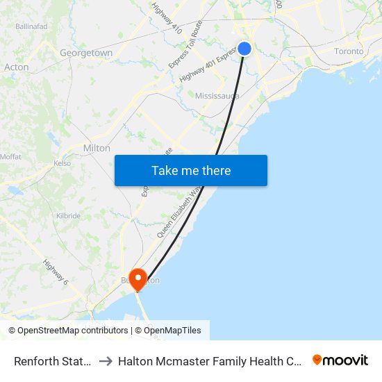 Renforth Station to Halton Mcmaster Family Health Centre map