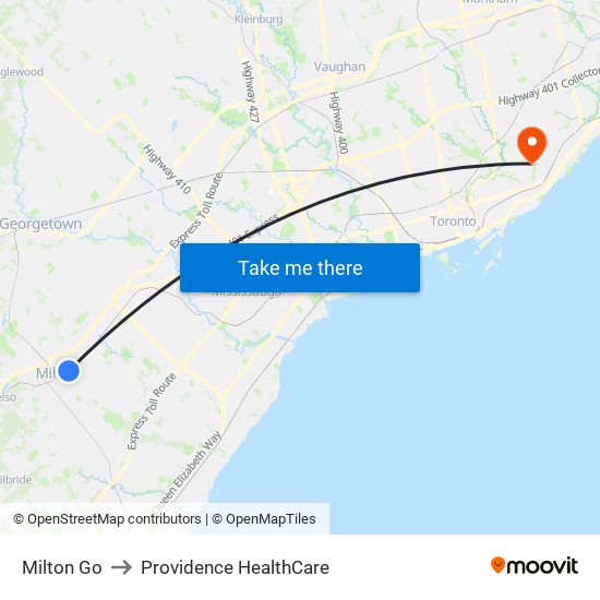 Milton Go to Providence HealthCare map