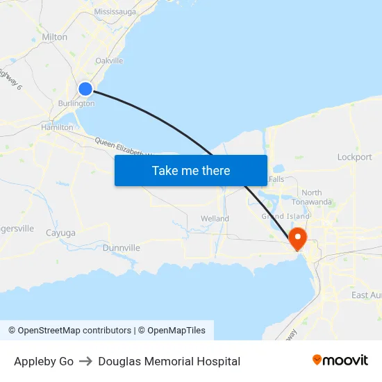 Appleby Go to Douglas Memorial Hospital map