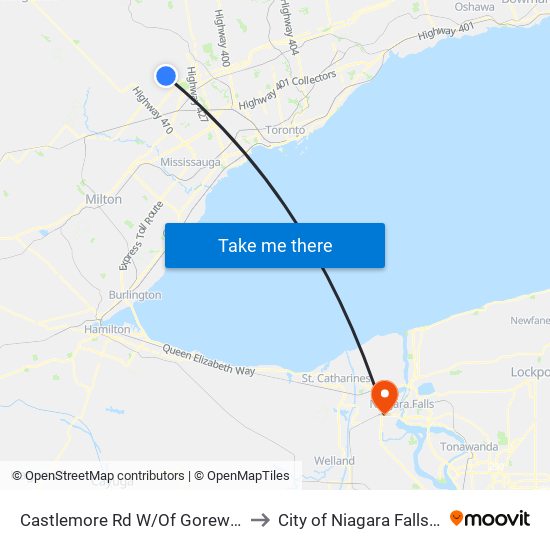 Castlemore Rd W/Of Goreway Dr to City of Niagara Falls, ON map
