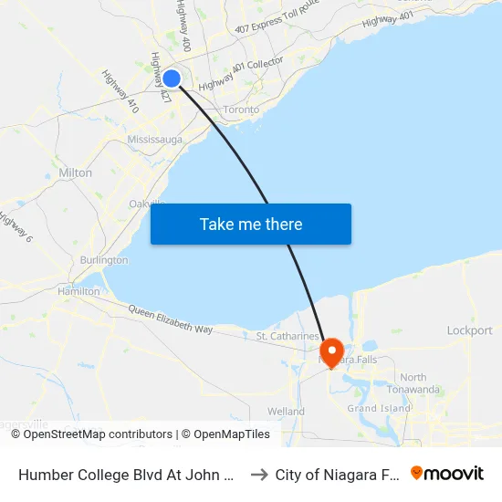 Humber College Blvd At John Garland Blvd to City of Niagara Falls, ON map
