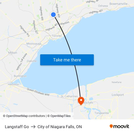 Langstaff Go to City of Niagara Falls, ON map