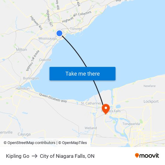 Kipling Go to City of Niagara Falls, ON map
