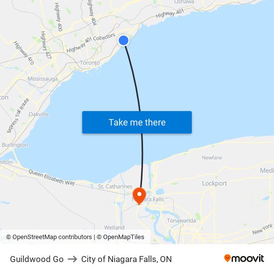 Guildwood Go to City of Niagara Falls, ON map