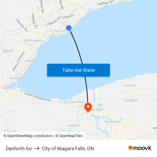 Danforth Go to City of Niagara Falls, ON map