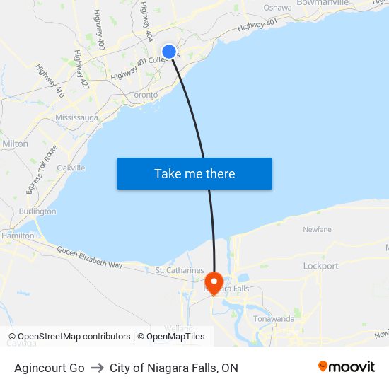 Agincourt Go to City of Niagara Falls, ON map