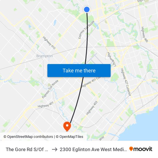 The Gore Rd S/Of Fogal Rd to 2300 Eglinton Ave West Medical Building map