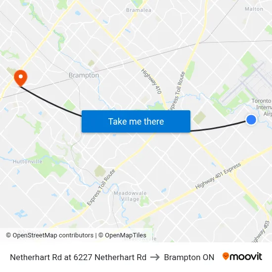 Netherhart Rd at 6227 Netherhart Rd to Brampton ON map