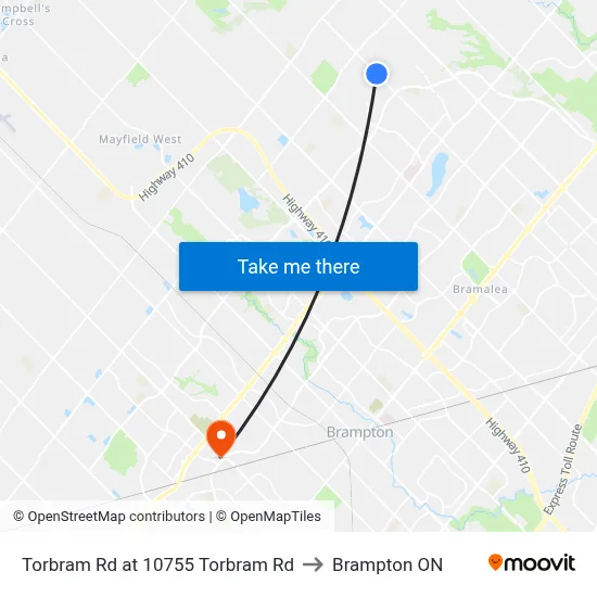 Torbram Rd at 10755 Torbram Rd to Brampton ON map