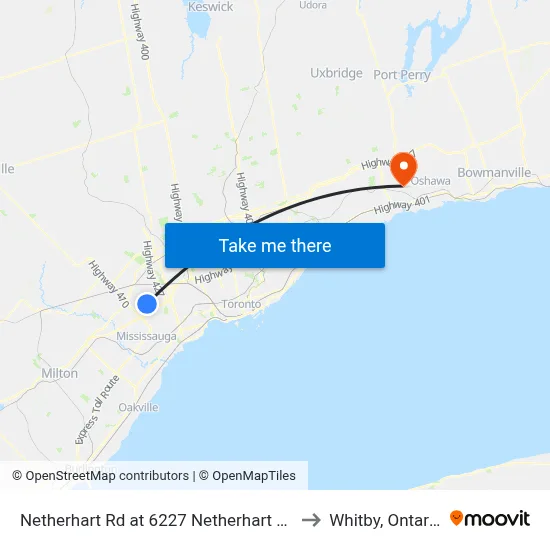 Netherhart Rd at 6227 Netherhart Rd to Whitby, Ontario map