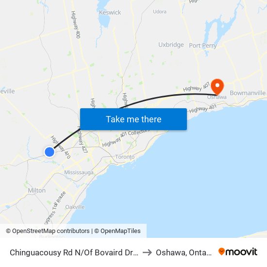 Chinguacousy Rd N/Of Bovaird Dr W to Oshawa, Ontario map