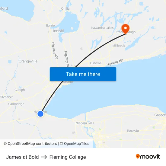 James at Bold to Fleming College map