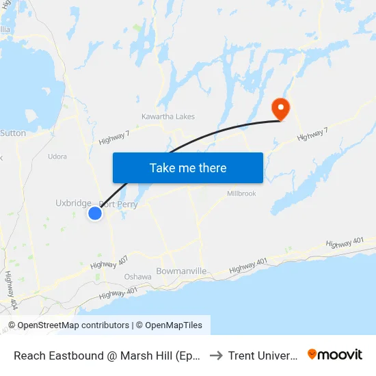Reach Eastbound @ Marsh Hill (Epsom) to Trent University map