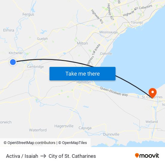 Activa / Isaiah to City of St. Catharines map