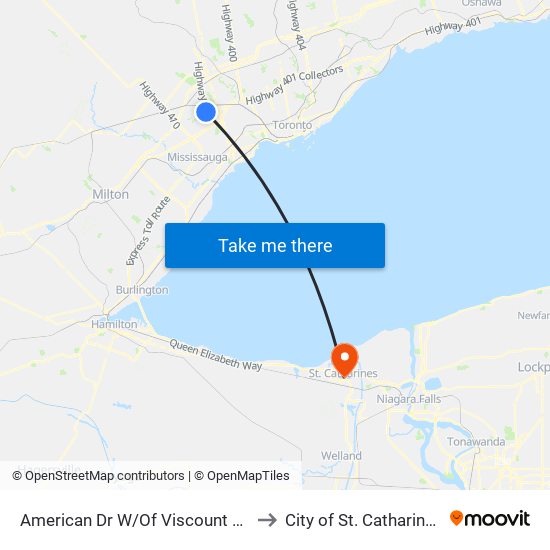 American Dr W/Of Viscount Rd to City of St. Catharines map