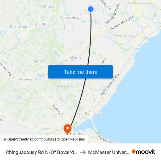 Chinguacousy Rd N/Of Bovaird Dr to McMaster University map