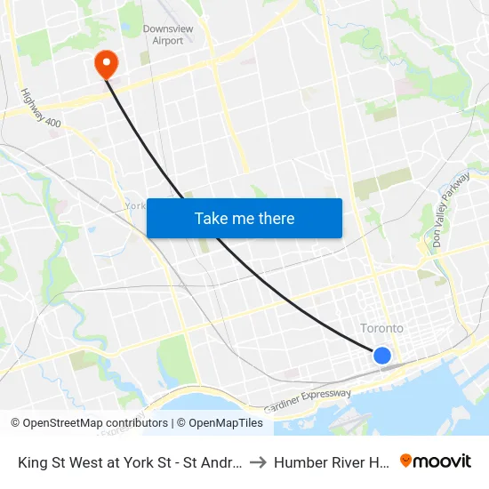 King St West at York St - St Andrew Station to Humber River Hospital map