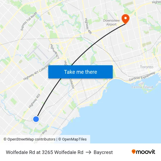 Wolfedale Rd at 3265 Wolfedale Rd to Baycrest map