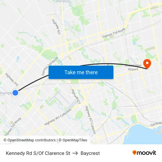 Kennedy Rd S/Of Clarence St to Baycrest map