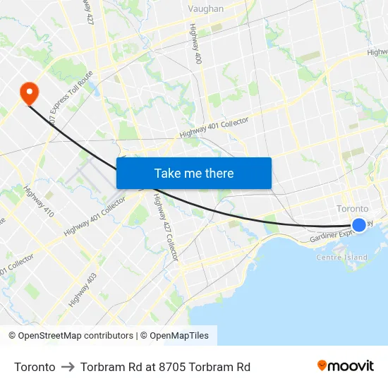 Toronto to Torbram Rd at 8705 Torbram Rd map