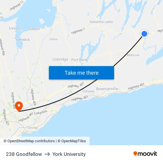 Cogeco Tv to York University map