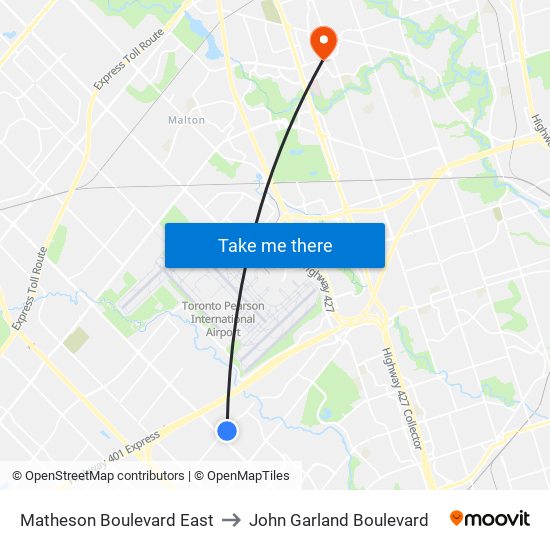 Matheson Boulevard East to Matheson Boulevard East map