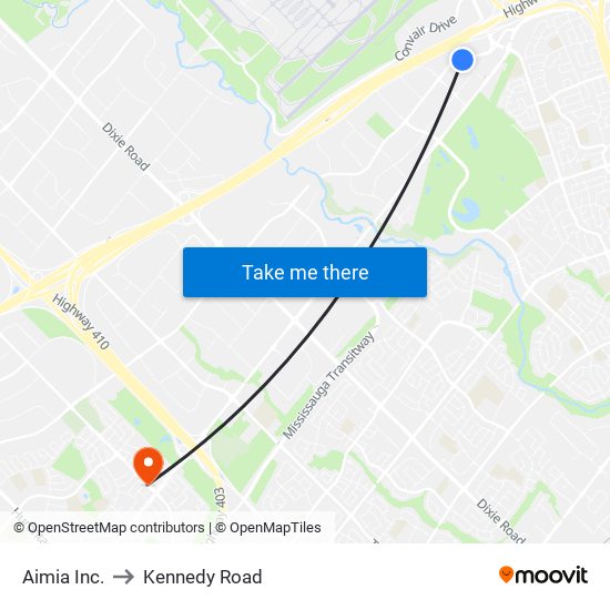 Aimia Inc. to Kennedy Road map
