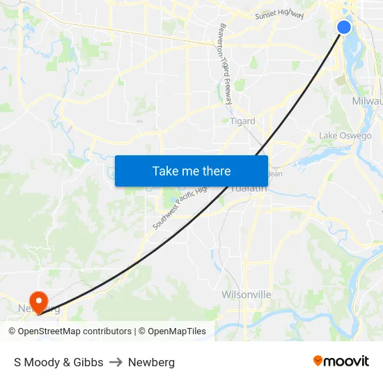 S Moody & Gibbs to Newberg map