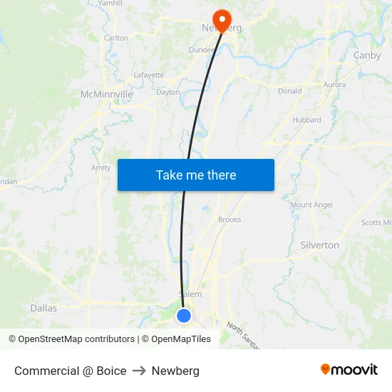 Commercial @ Boice to Newberg map
