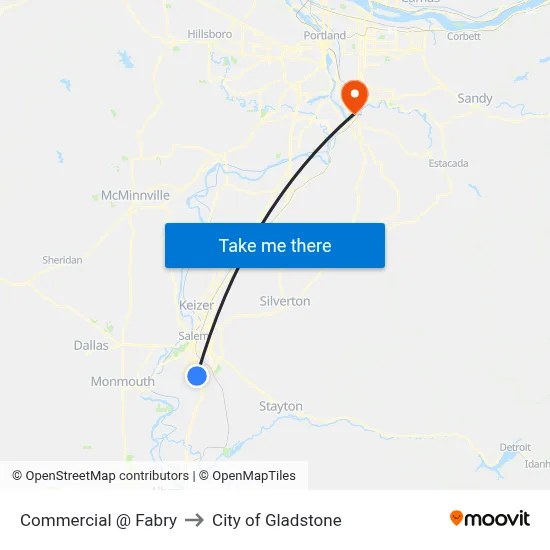 Commercial @ Fabry to City of Gladstone map